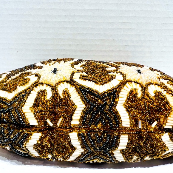 Vintage Unique Frame Bag Antique 30s 40s 50s inspired - Picture 11 of 15